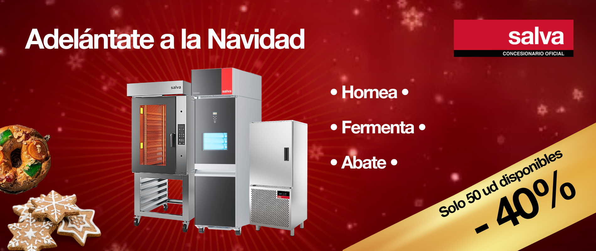 Anticípate a la Navidad con Equipos Profesionales de Panadería al 40% de Descuento – ¡Solo 50 Unidades Disponibles! 🎄✨